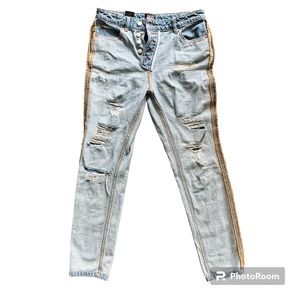 Urban Outfitters BDG Straight Leg Inside Out Jeans